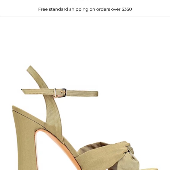 8 by YOOX brand Italy MOIRÉ PLATFORM SANDAL heels 38 olive golden green - Picture 4 of 14